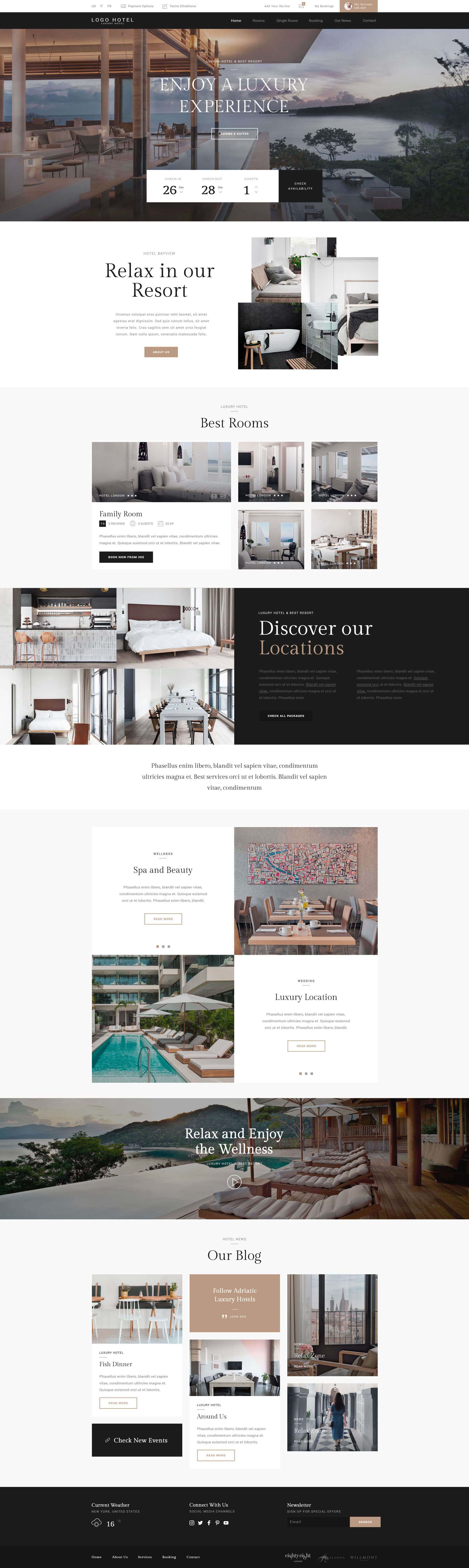 Booking Website Design